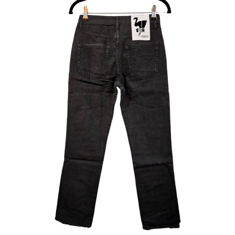 Free People x Sandrine Rose Straight Fit Jeans NWT Size 24 - Picture 7 of 8